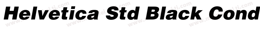Helvetica Std Black Conde字体转换